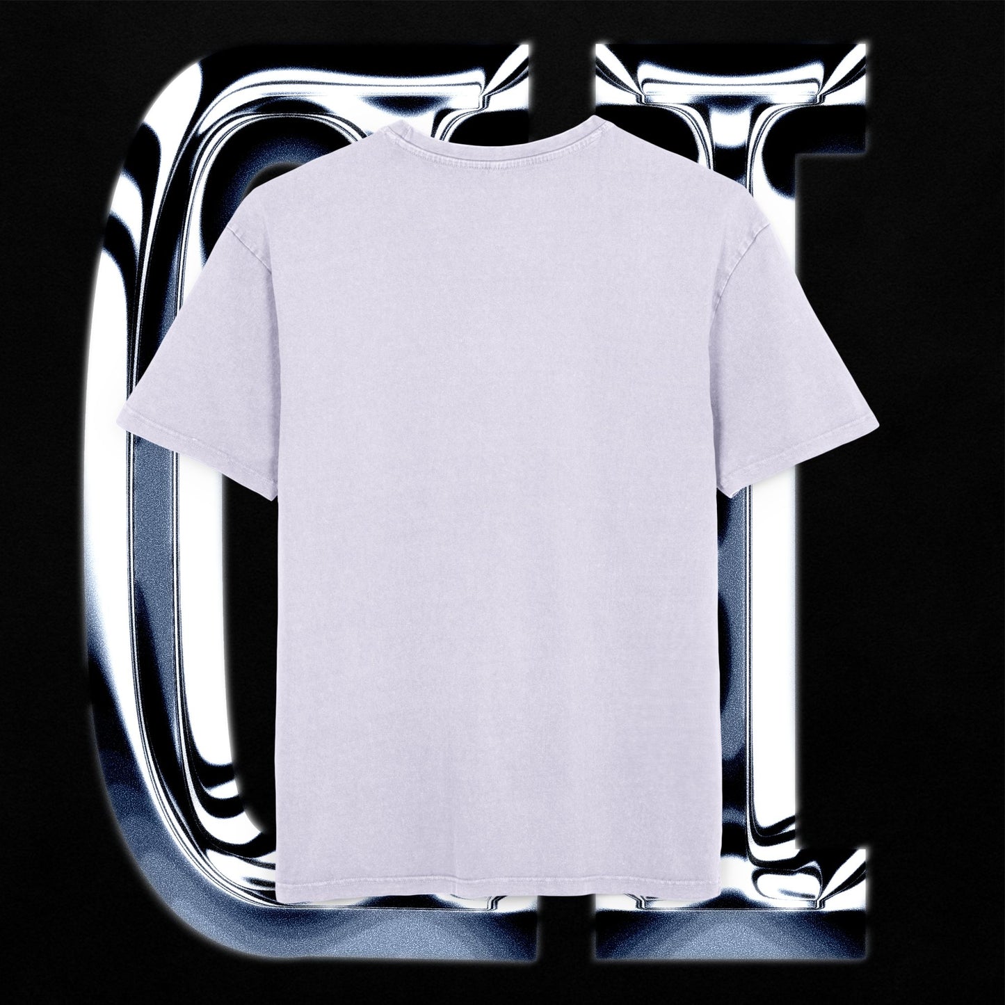 Urban Graffix Drip Tee – Street Art Style Graphic Oversized T-Shirt back view on a black background.