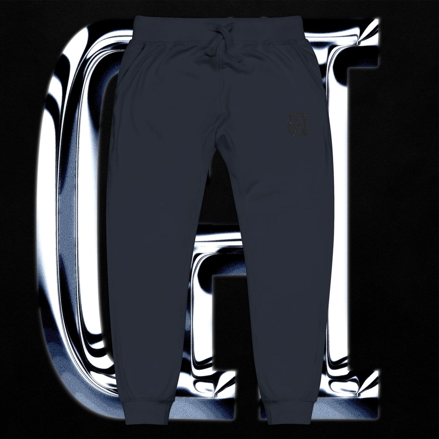 Guilt Haven Embroidered Sweatpants — Cozy Fleece Lounge Pants