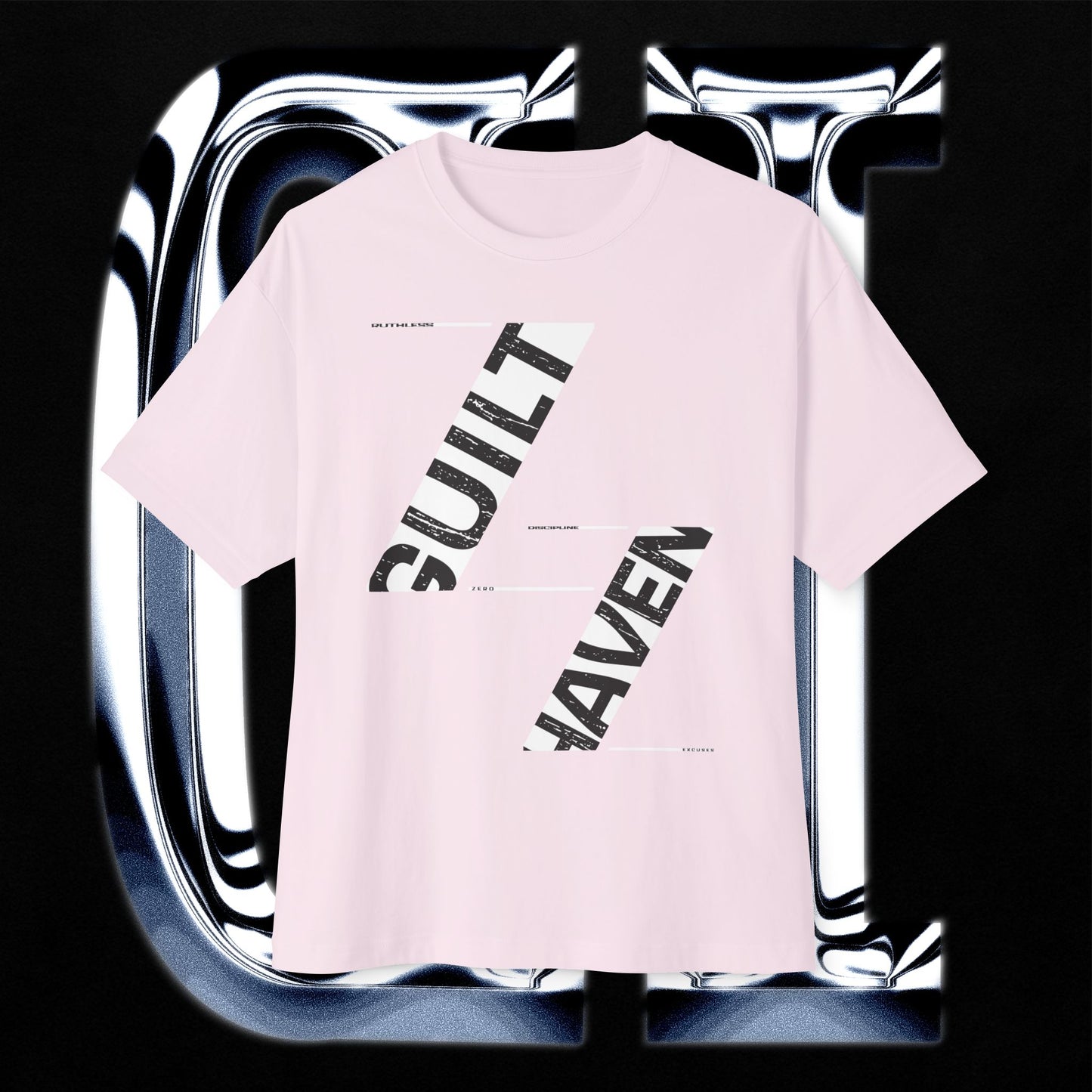 Modern 'Guilt Haven' Oversized T‑Shirt