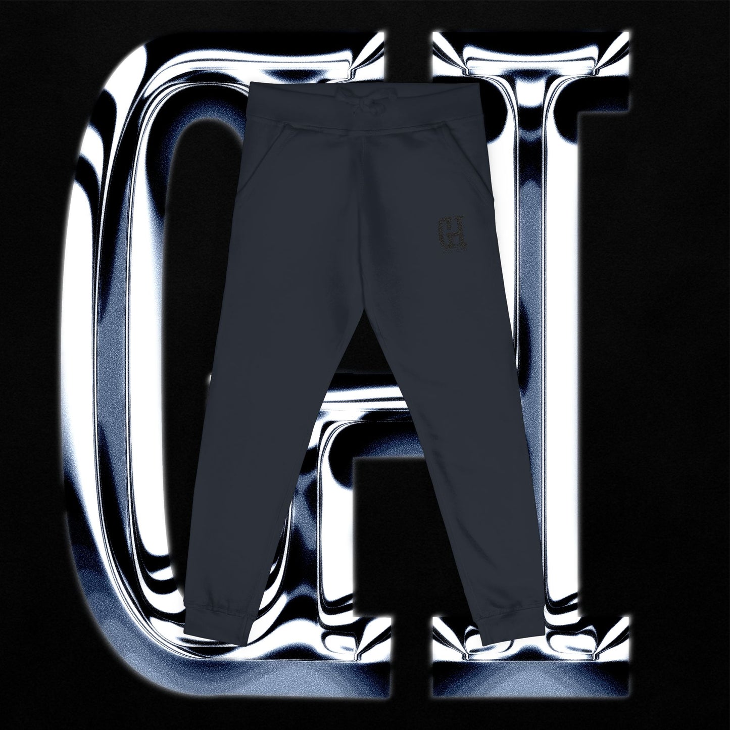 Guilt Haven Embroidered Sweatpants — Cozy Fleece Lounge Pants