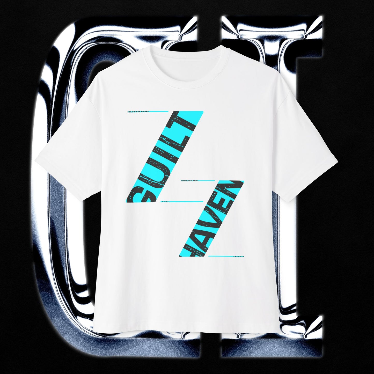 Modern 'Guilt Haven' Oversized T‑Shirt