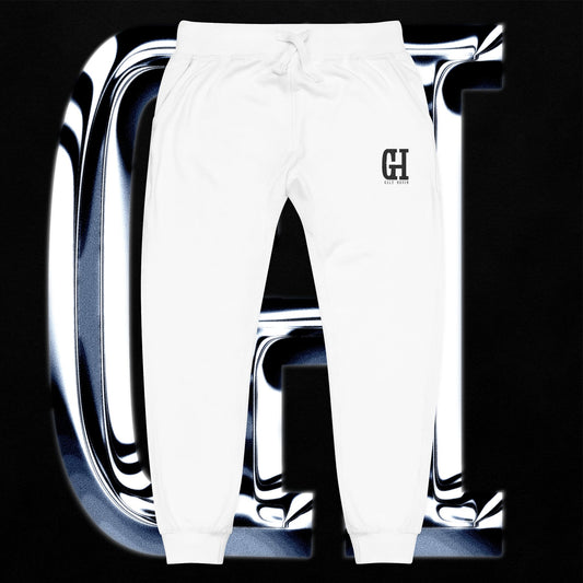 Guilt Haven Embroidered Sweatpants — Cozy Fleece Lounge Pants