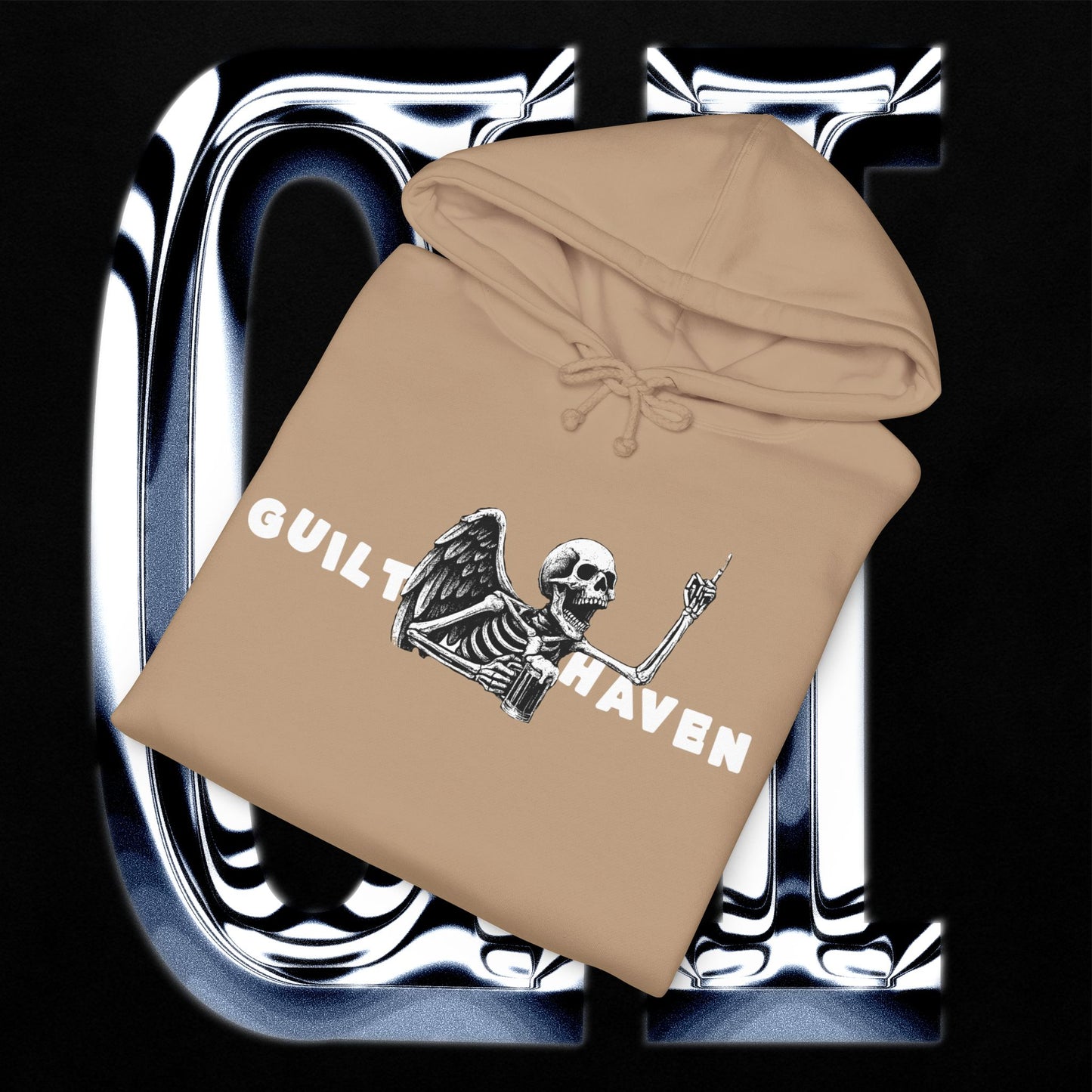 Party All Night, Sleep All Day Skeleton Graphic Pullover Hoodie