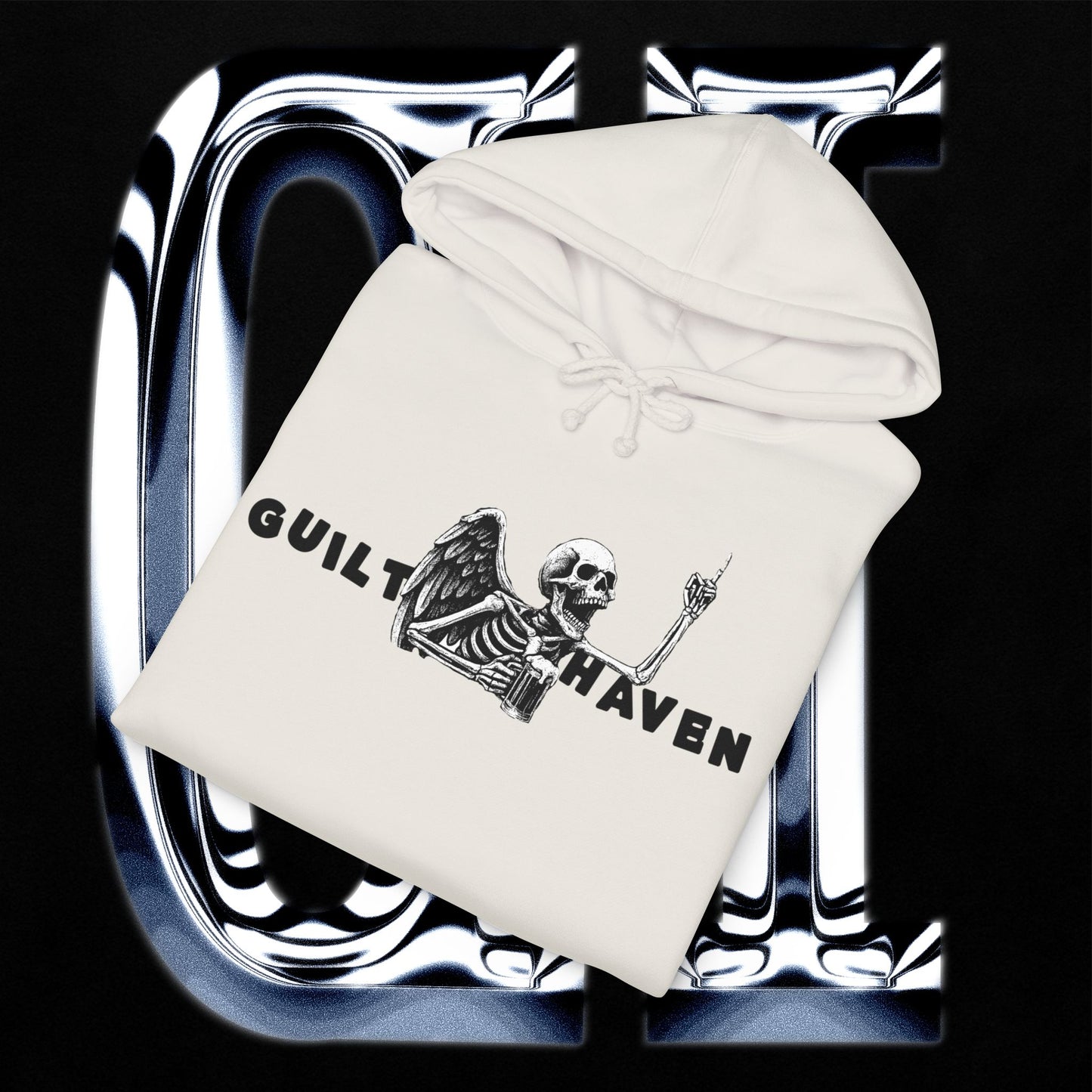 Party All Night, Sleep All Day Skeleton Graphic Pullover Hoodie